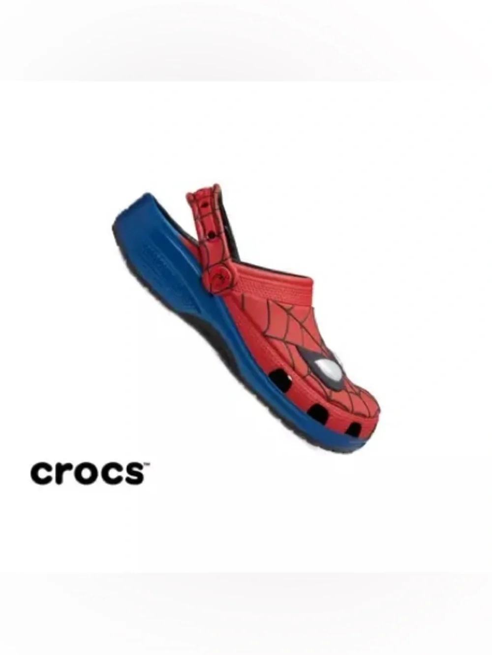 Crocs Kids Spider-Man Red & Blue Clog Sandals big kids size can fits womens